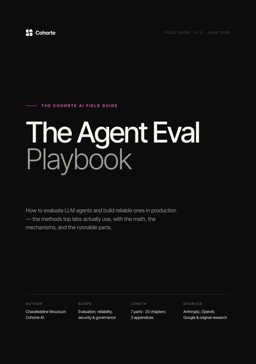 The Agent Eval Playbook cover